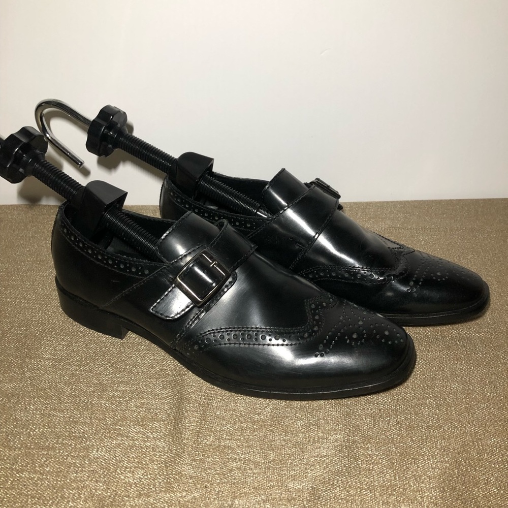 Mens Jeffrey Tyler monk strap wing tip size 11